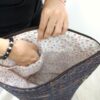Mochila Jeans Bordada